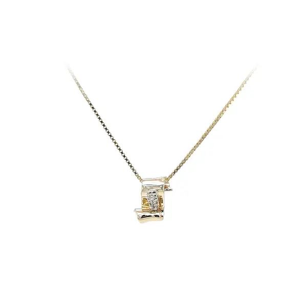 锆石黄金吊坠