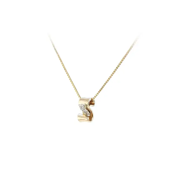 锆石黄金吊坠