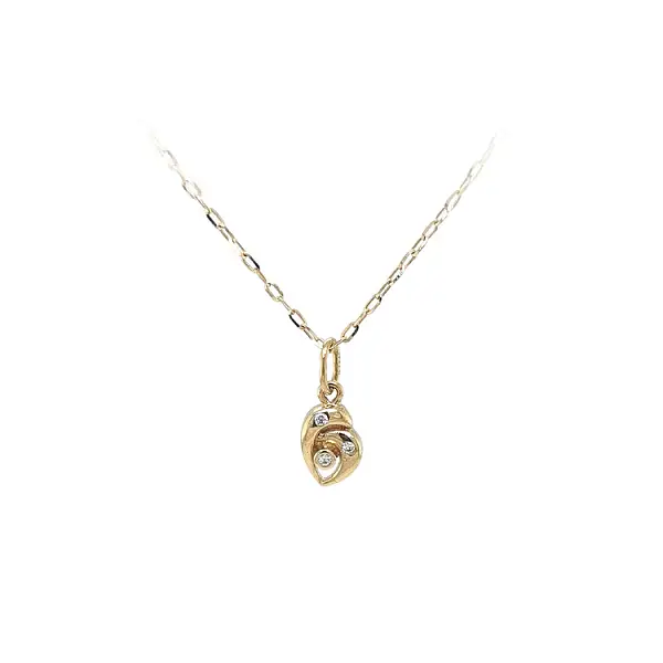 锆石黄金吊坠