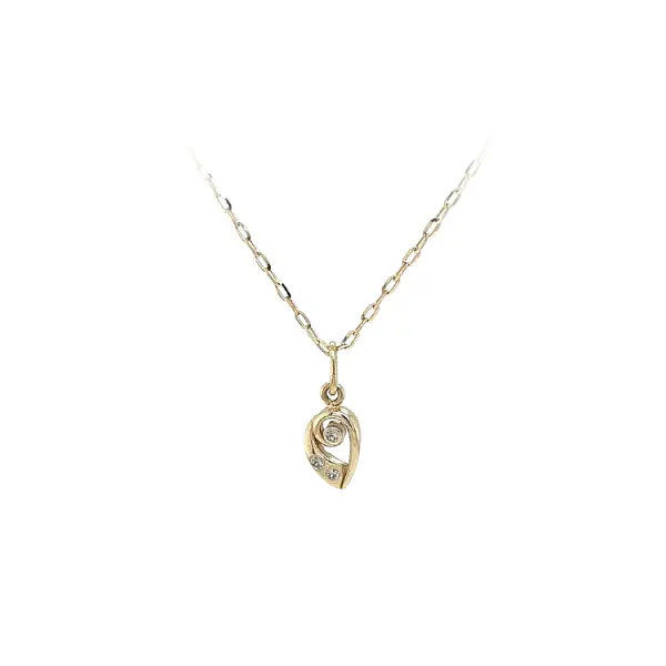 锆石黄金吊坠
