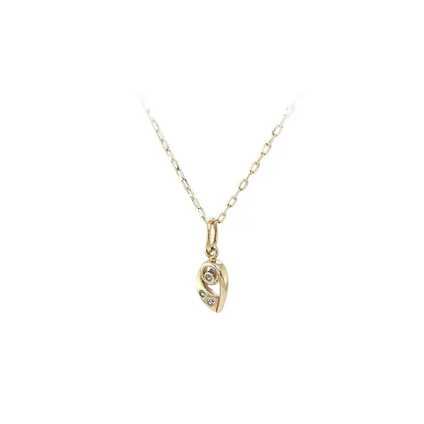 锆石黄金吊坠
