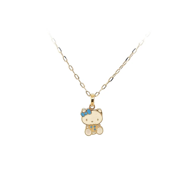 Hello Kitty 黄金吊坠