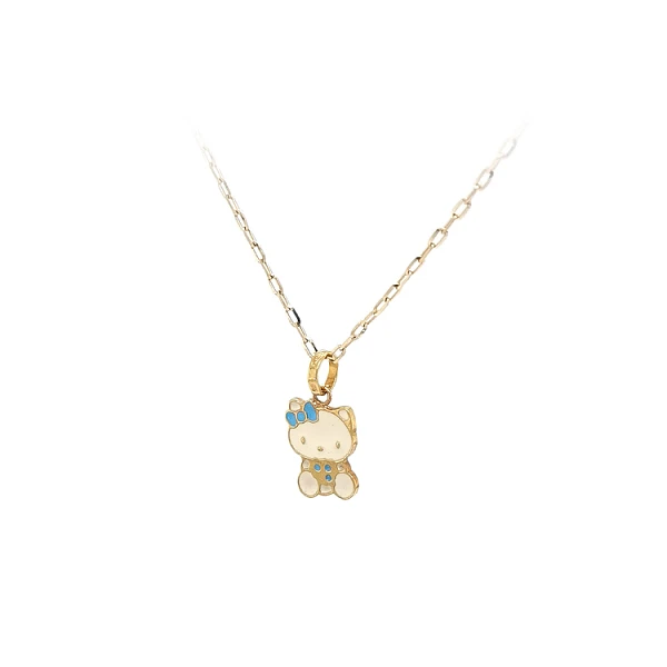 Hello Kitty 黄金吊坠