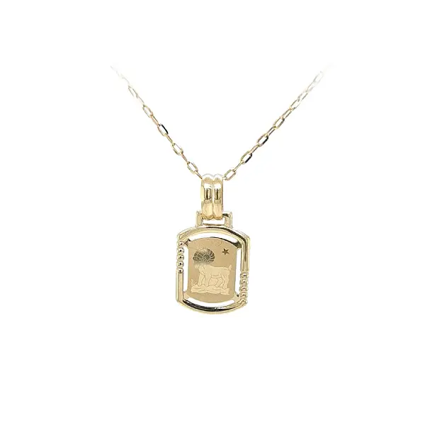 羊星座黄金吊坠