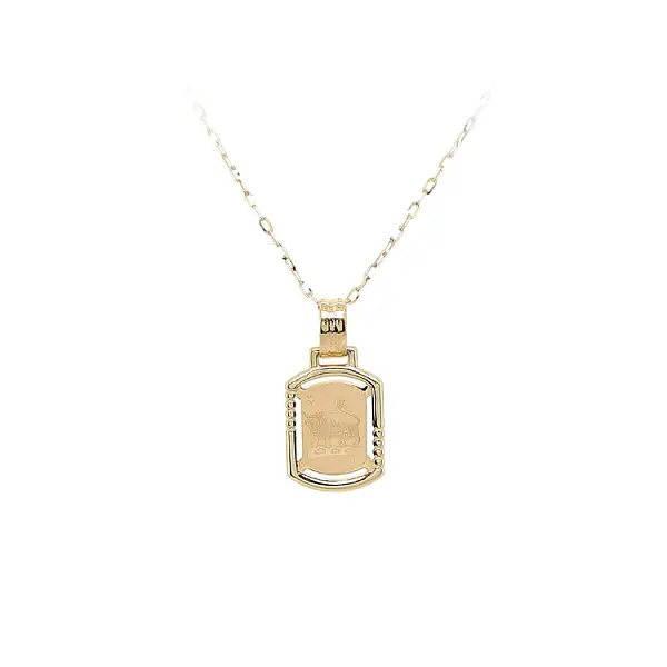 公牛星座黄金吊坠