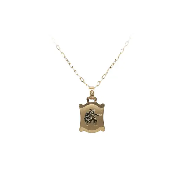 双子座黄金吊坠