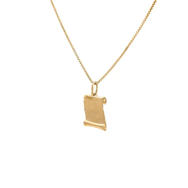 摩羯座黄金吊坠