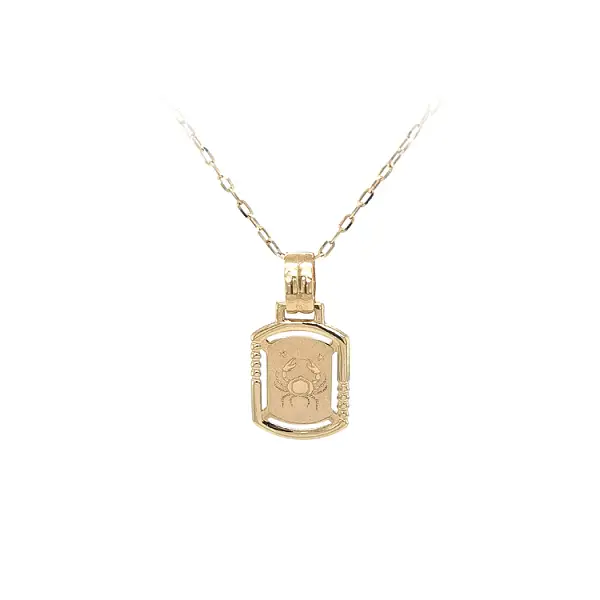 巨蟹星座黄金吊坠