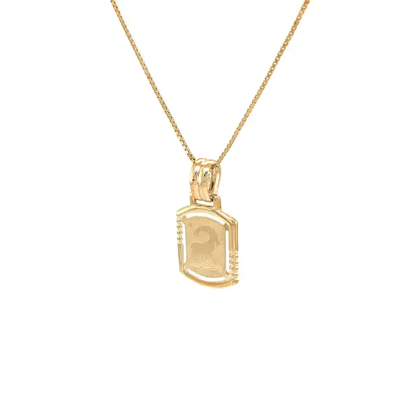 摩羯座黄金吊坠