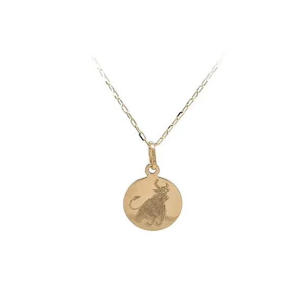 公牛星座黄金吊坠