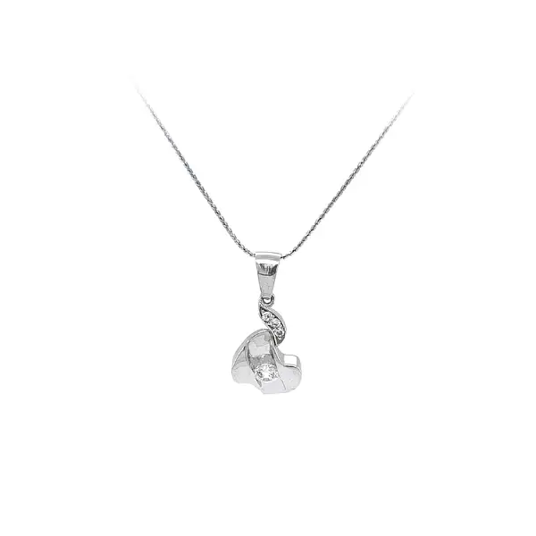 白金锆石吊坠