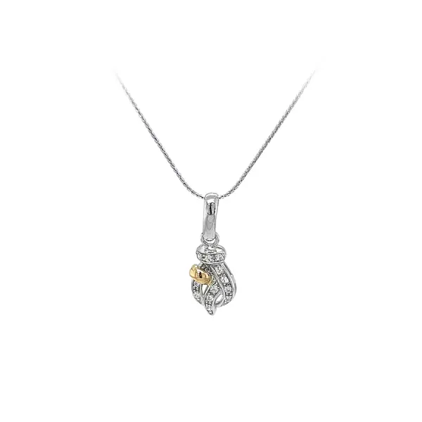 组合金镶锆石吊坠