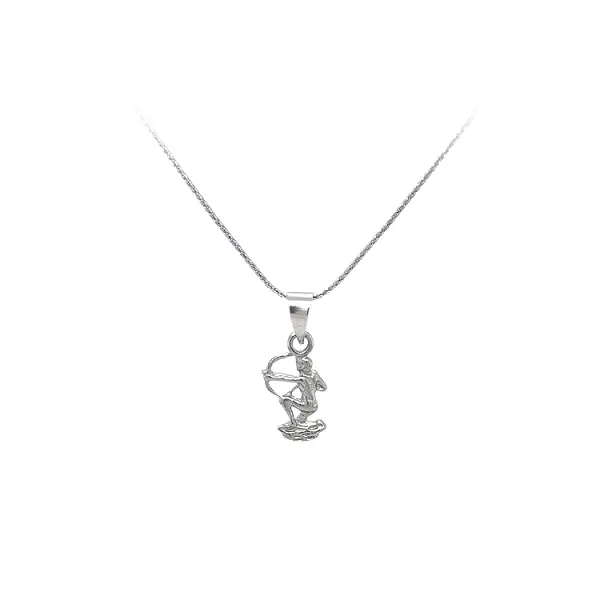 白金射手座吊坠