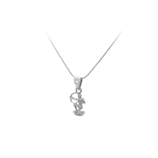 白金射手座吊坠