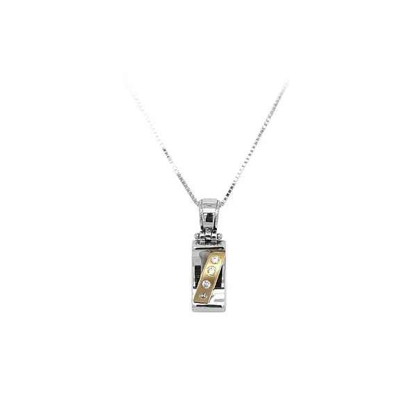 组合金镶锆石吊坠