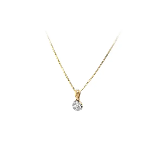锆石黄金吊坠