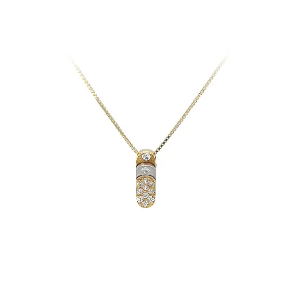 锆石黄金吊坠