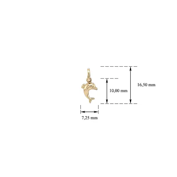 金色海豚吊坠