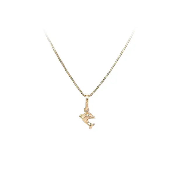 金色海豚吊坠