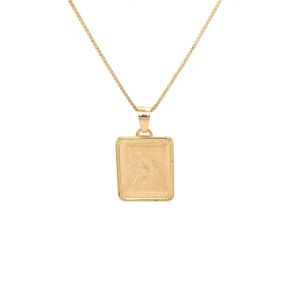 圣母标志黄金吊坠