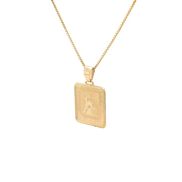 圣母标志黄金吊坠