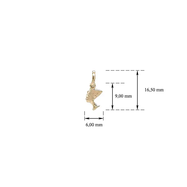奈费尔提蒂黄金吊坠