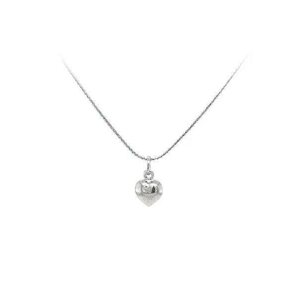 白金心形吊坠