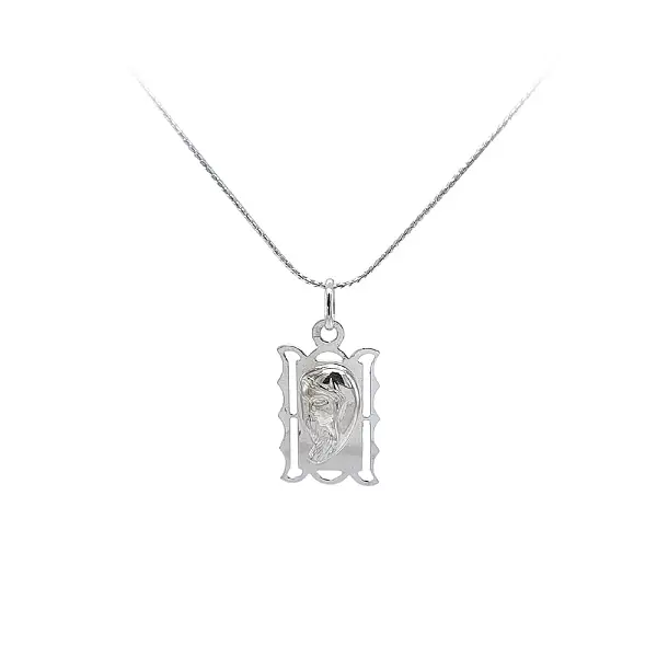 白金圣母玛利亚吊坠