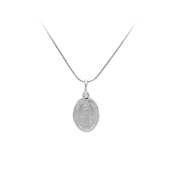 白金圣母玛利亚吊坠