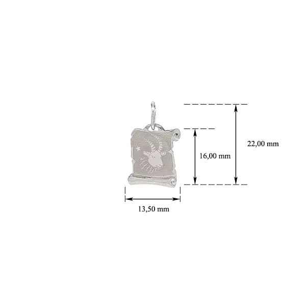 白金摩羯座 Zanamení 吊坠
