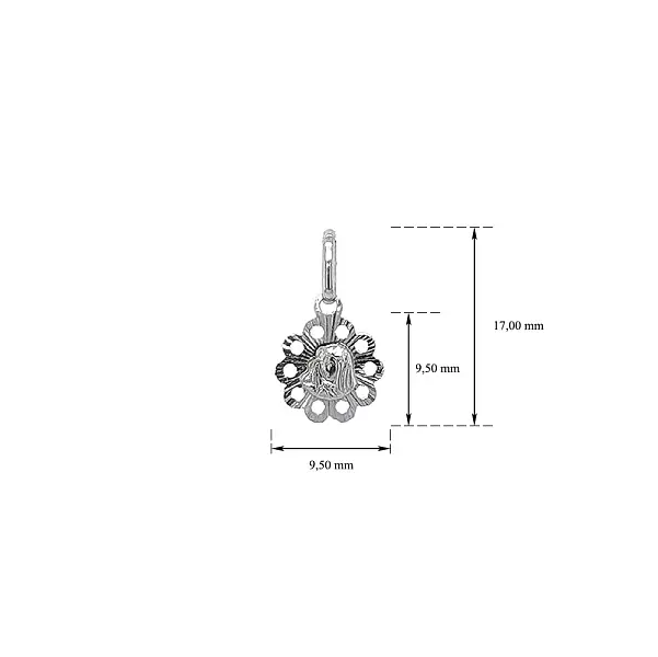 白金圣母玛利亚吊坠