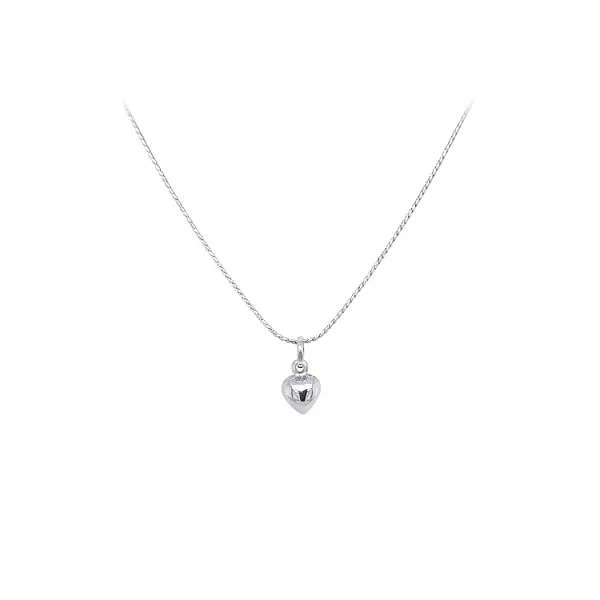 白金心形吊坠