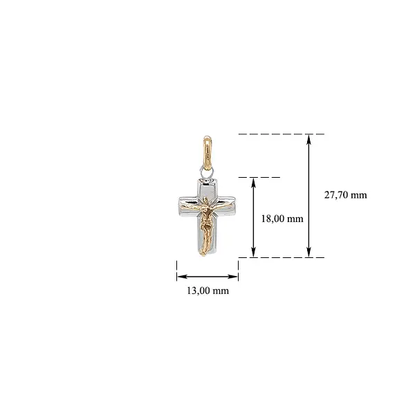 组合金耶稣基督十字架吊坠