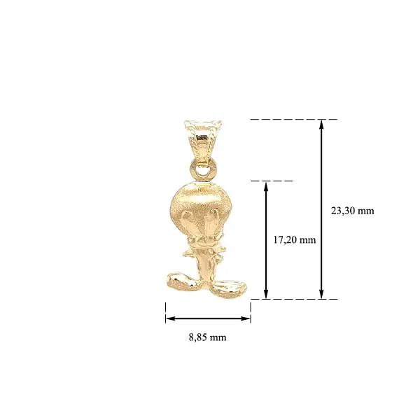 黄金吊坠