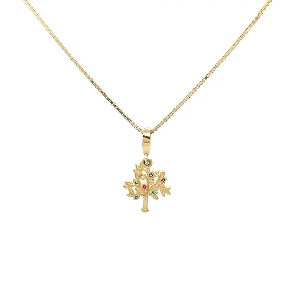 镶嵌彩石的黄金树