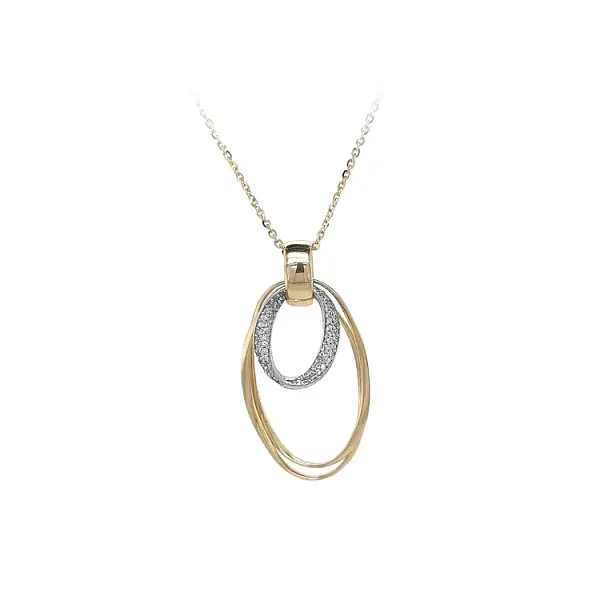 锆石组合金项链