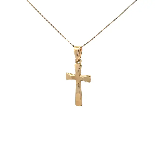 黄金十字架吊坠