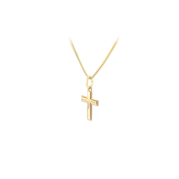 黄金十字架吊坠