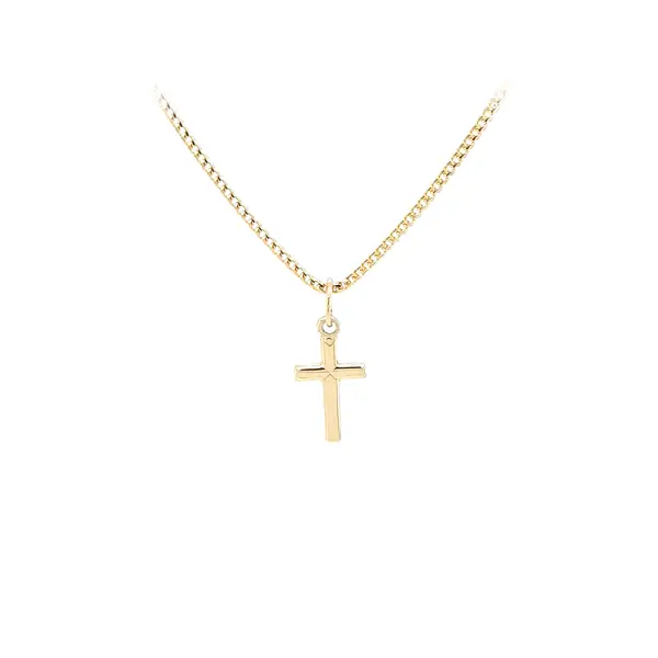 黄金十字架吊坠