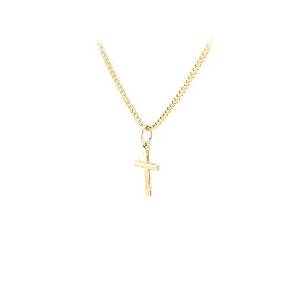 黄金十字架吊坠