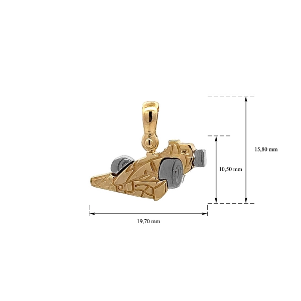 来自 Combined Gold 的一级方程式吊坠