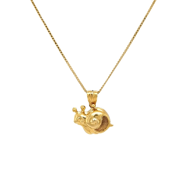 独家黄金蜗牛吊坠