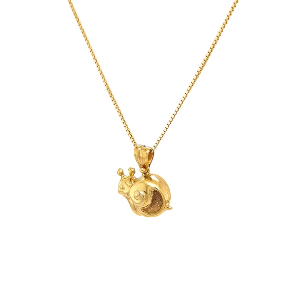 独家黄金蜗牛吊坠