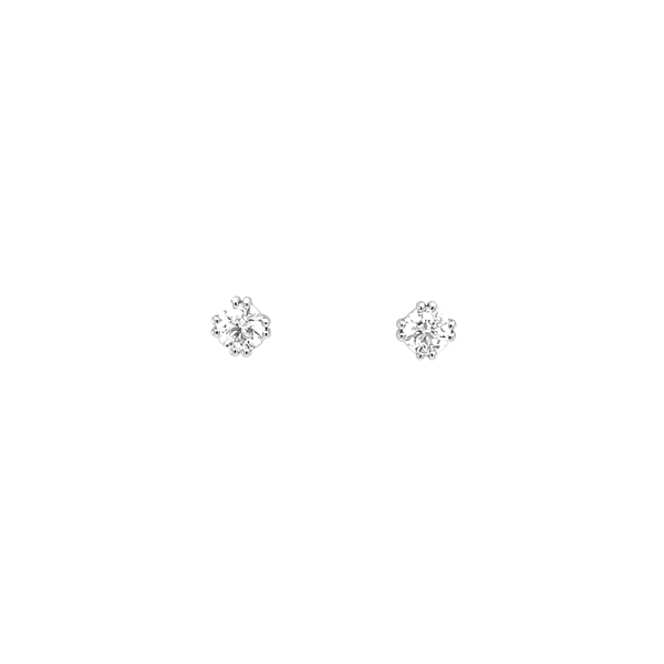 镶钻金耳环
