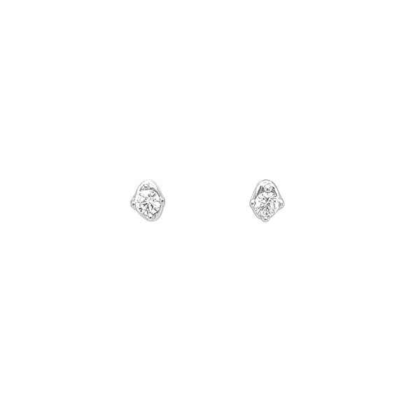 镶钻金耳环