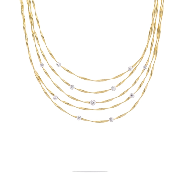 金色 Marco Bicego 马拉喀什项链 CG340-B8 YW