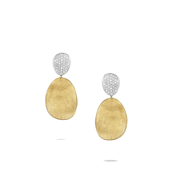 Marco Bicego Lunaria 镶钻金耳环