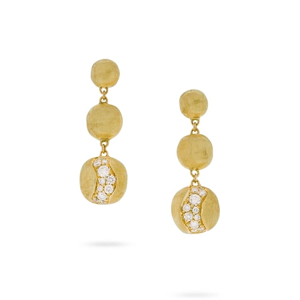 Marco Bicego 非洲镶钻金耳环