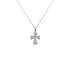 十字架镶钻黄金吊坠