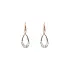 金镶锆石吊坠耳环